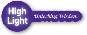 HighLight Logo - a purple key including the phrase Unlocking Wisdom